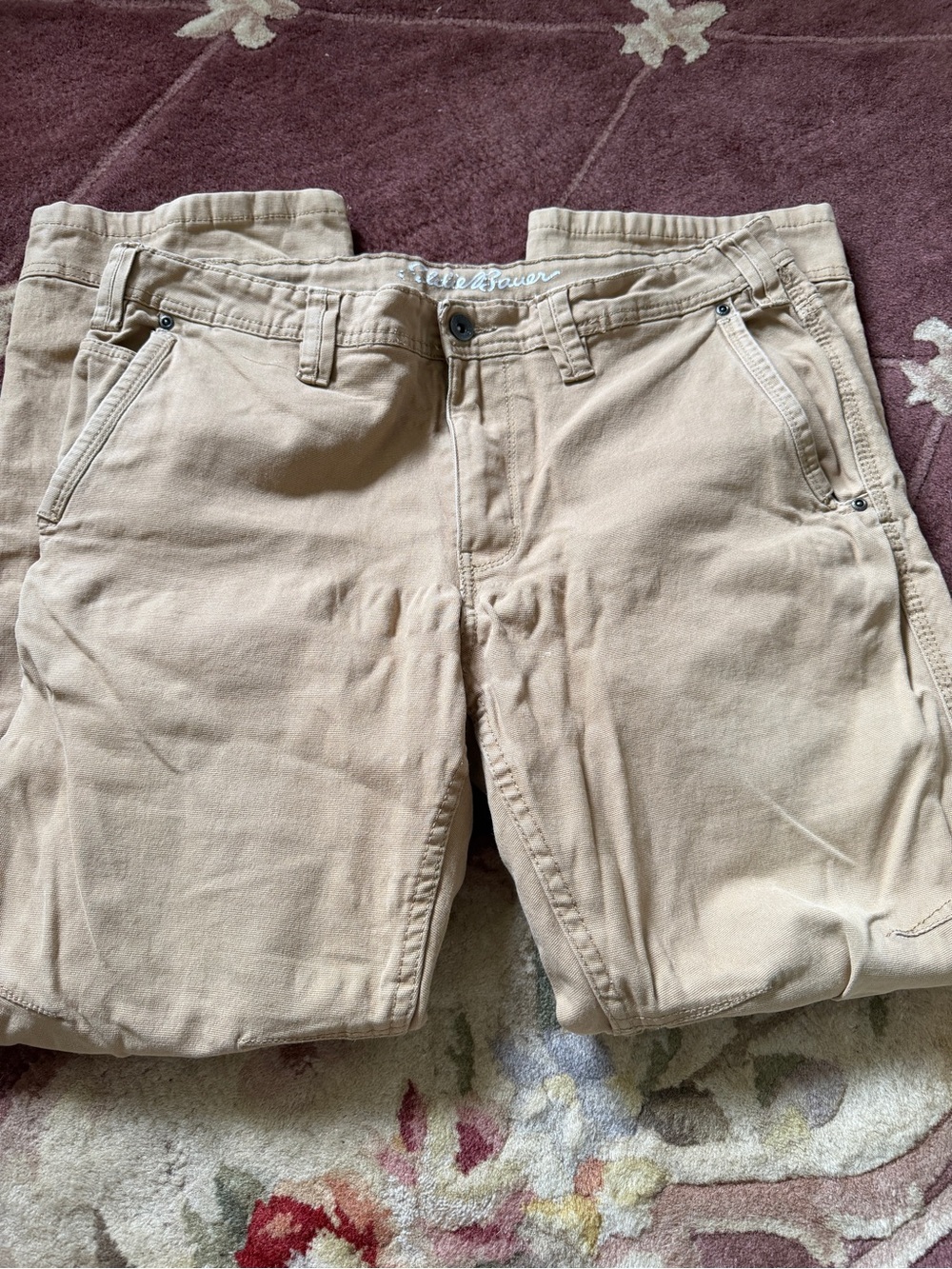 Eddie Bauer Classic Khaki Chino Pants - Light Tan